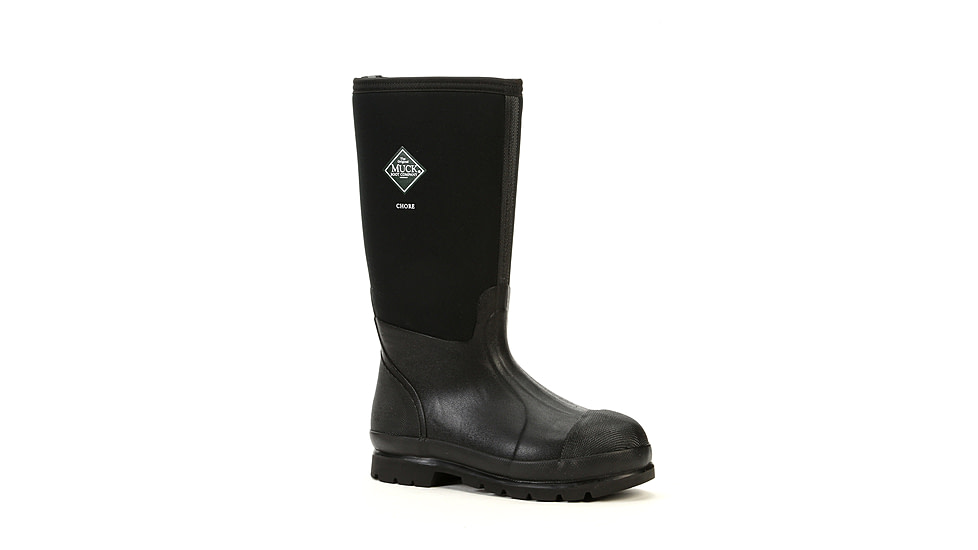 Muck Boots Chore Tall Wateproof Rubber Work Boot - Men's, Black, 5, CHH-000A-BL-050