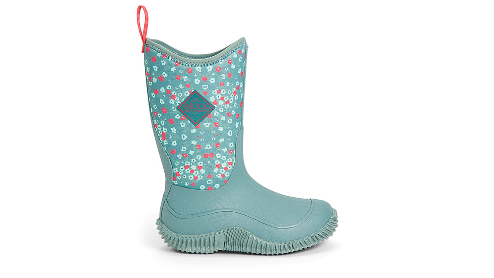 Muck Boots Hale Rubber Boots - Kids, Trooper/Winter Floral, 10, KBH-2FLR-BLU-100