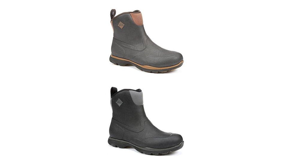 Muck Boots Mens Excursion Pro Mid Cool Versatile Outdoor Boot, Bark/Otter, Black/Gunmetal