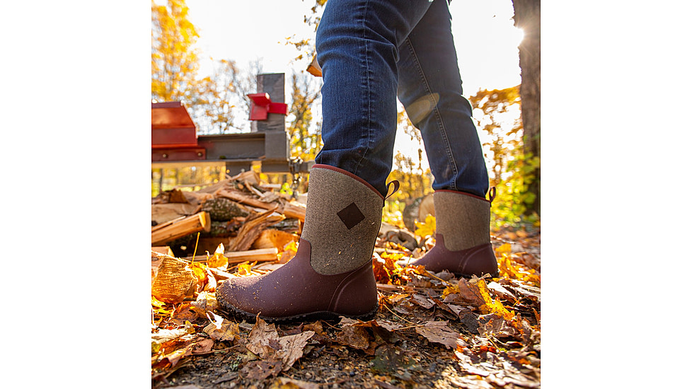 Muck Boots Muckster II Mid Boot - Women's, 9 US, Medium, Rum Raisin w/ Herringbone, WM2-9TW-BRN-090