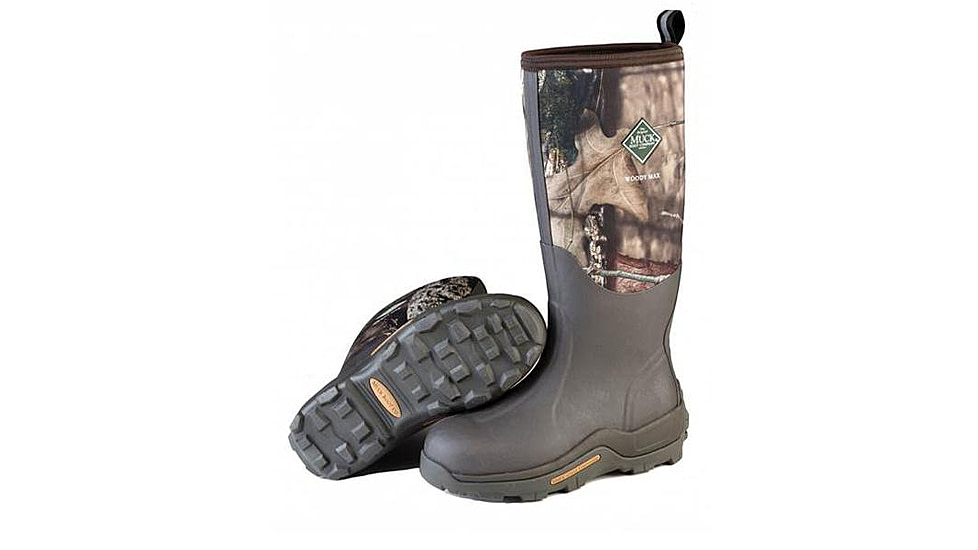 Muck Boots Woody Max Hunting Boots - Mens, Bark/Mossy Oak Break Up Country, 5, WDM-MOCT-MOK-050