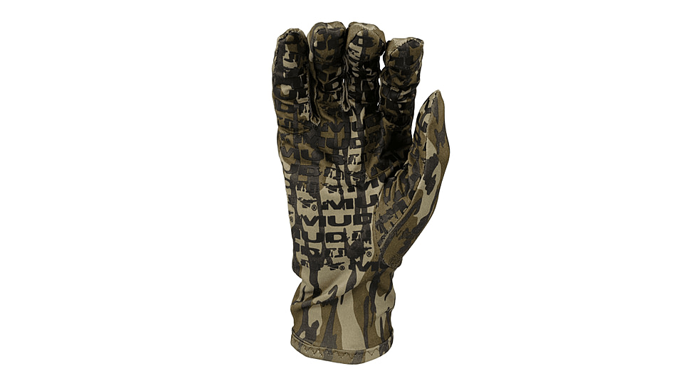Muddy Lightweight Gloves, Mossy Oak Bottomland, LARGE, MUD-LW-GLV-MOB-L