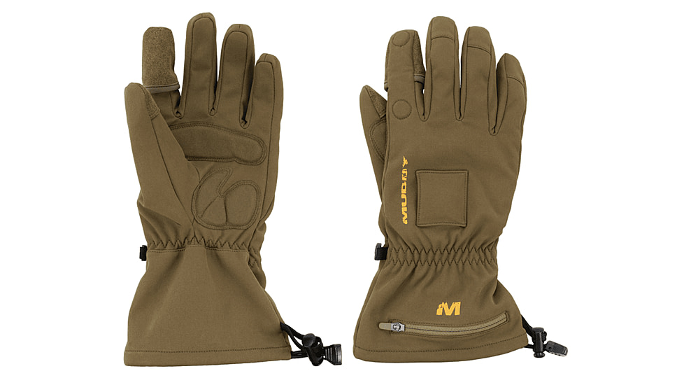 Muddy Nucleus Heated Softshell Gloves - Mens, Brown Clay, LARGE, MUD-HT-GLV-CL-L