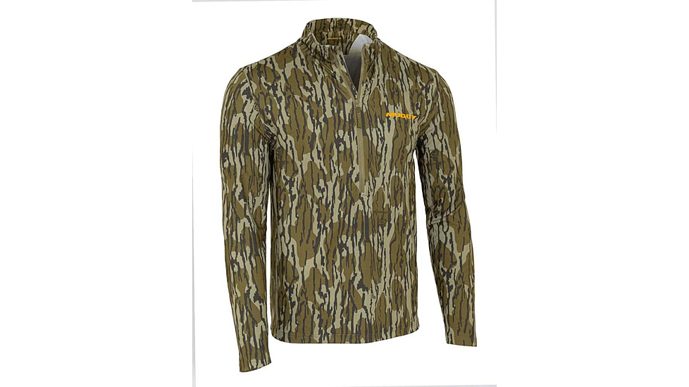 Muddy TRX Lightweight Quarter Zip Top - Men's, Mossy Oak Bottomlands Camo, 2XL, MUD-LW-QZ-MOB-2X
