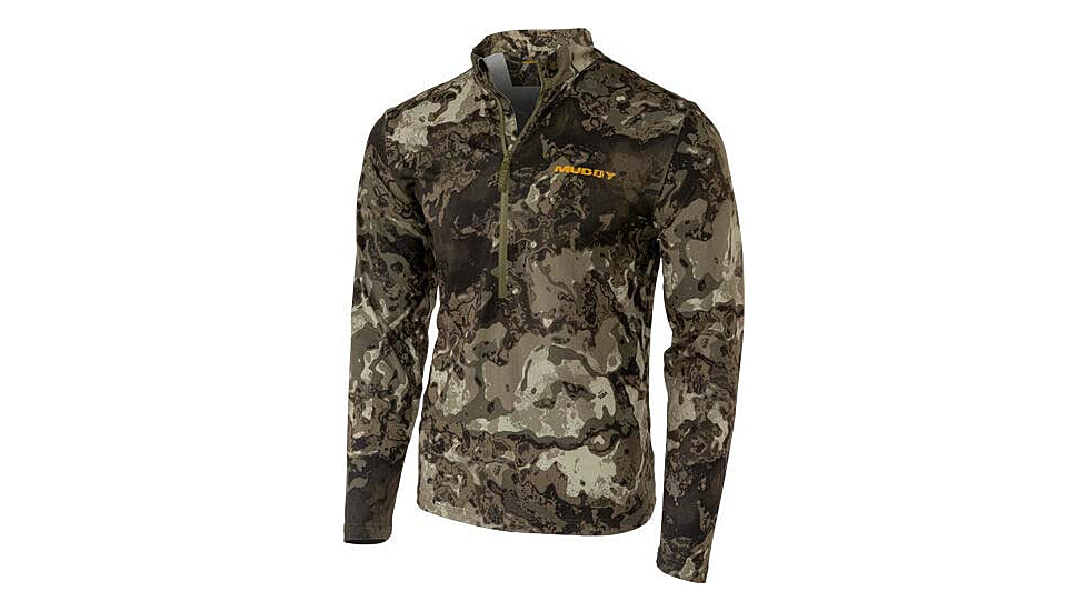 Muddy TRX Lightweight Quarter Zip - Men's, Veil Canyon Grey, 2Extra Large, MUD-LW-QZ-VCG-2X