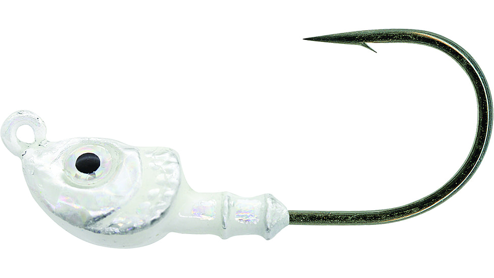 Mustad Elite Inshore Darter Jighead, 1/16 oz Pearl, 4/Pack, SSD786-1/16-PEA-4