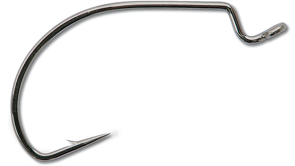 Mustad Ultrapoint Big-Mouth Tube Bait Hook, Needle Point, Extra Wide Gap, Black Nickel, Size 3/0, 5 per Pack, 38104NP-BN-3/0-5U