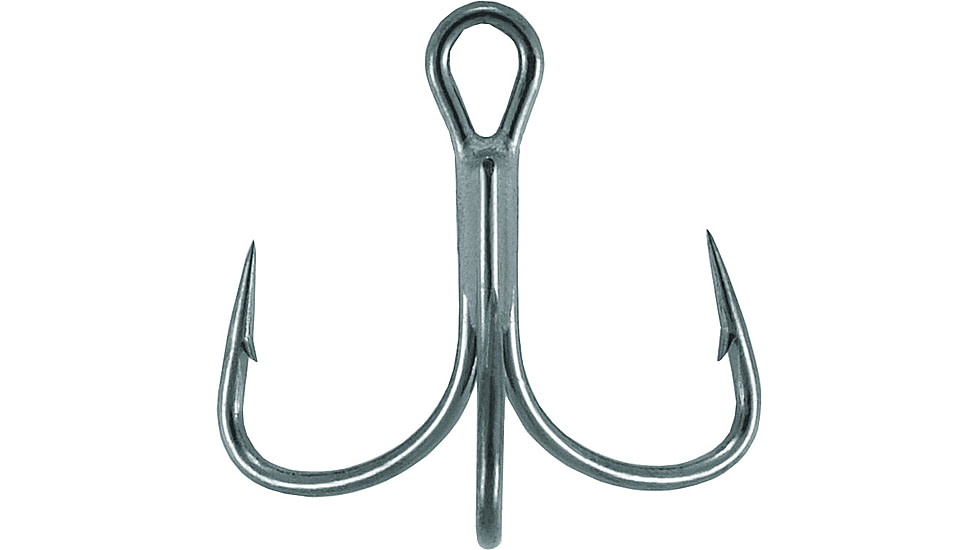 Mustad Ultrapoint KVD Elite Triple Grip Treble Hook, Needle Point, 2X Short Shank, Wide Gap, Black Nickel, Size 4, 11 per Pack, TG76NP-BN-4-11U