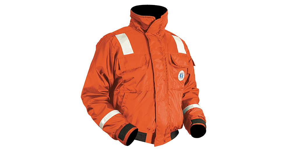 Mustang Survival Classic Bomber Jacket w/SOLAS Reflective Tape - XXL - Orange 27624