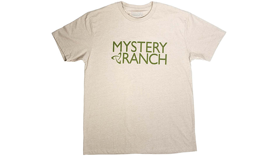 Mystery Ranch MR Logo T-Shirts - Mens, Oatmeal Heather, Large, 112592-252-40