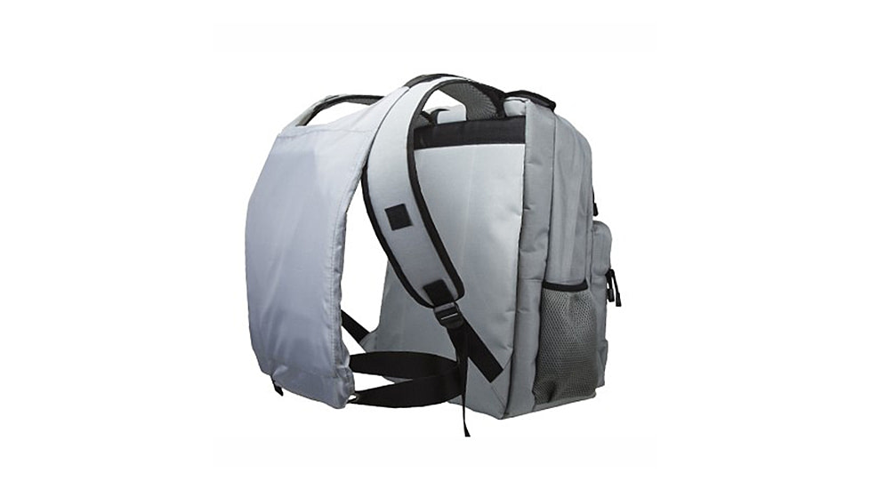 NcSTAR VISM GuardianPack Backpack with Front/Rear Compartments for Soft Body Armor, Armor Not Included, Light Gray, BGBPS3003LG