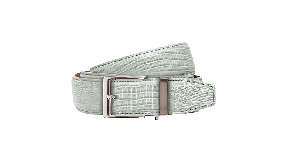 Nexbelt Lizard Belt, Light Grey, Up to 50" Waist, PCU1268