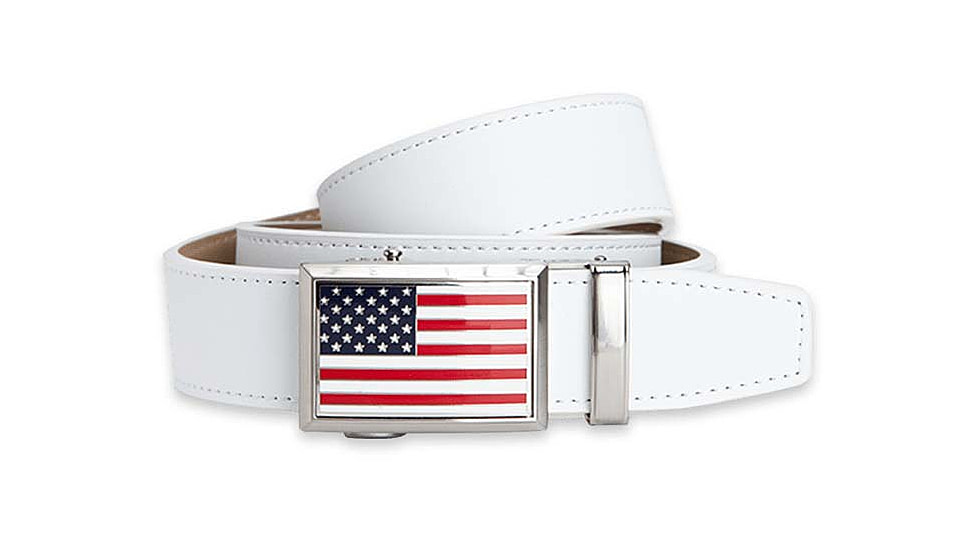 Nexbelt USA Heritage Golf Belt, White, PCE3361