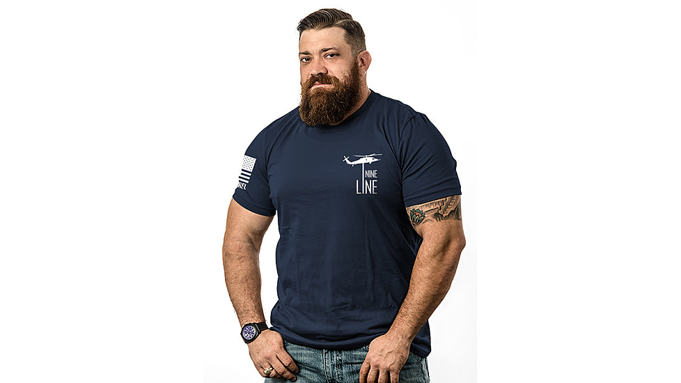 Nine Line America Graphic T-Shirts - Mens, MidnightNavy, Large AMERICA-TS-MIDNIGHTNAVY-L