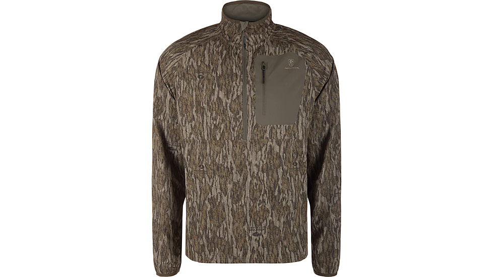 DRAKE Non-Typical Lightweight SWT Half Zip Pullover with Scent Control - Men's, Mossy Oak BteakUp, Medium, DNT0054-054-MED