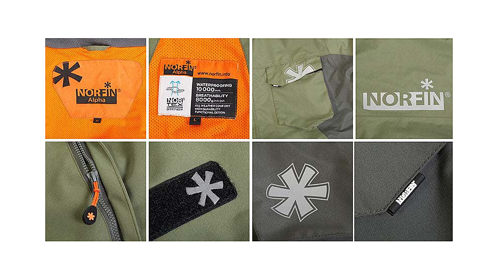 Norfin Alpha Bibs - Mens, Light Green, Large, 646703-L