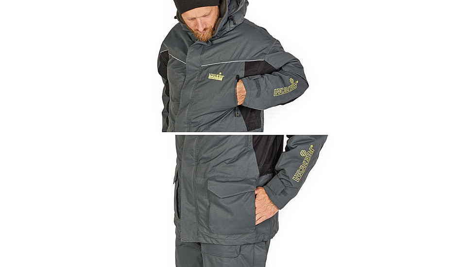Norfin Element Float Suit - Mens, Grey, Medium, 439502-M