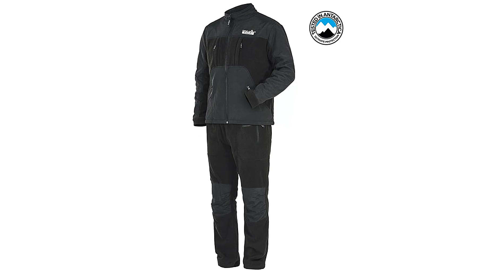 Norfin Fleece Suit Polar Line 2 - Mens, Gray, Extra Large, 337104-XL