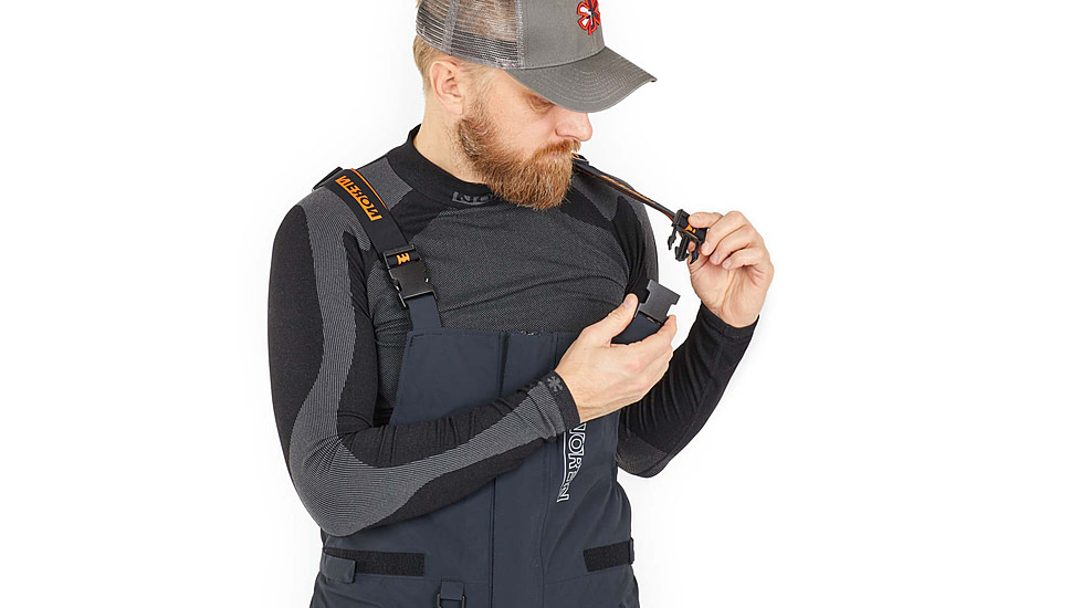 Norfin Norfin Rebel Pro Insulated Rain Bibs - Men's, Gray, 3XL, 586006-XXXL