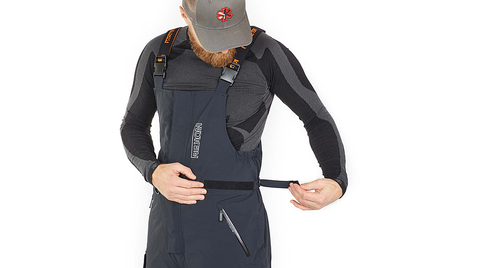 Norfin Norfin Rebel Pro Insulated Rain Bibs - Men's, Gray, 3XL, 586006-XXXL