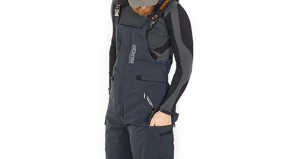 Norfin Norfin Rebel Pro Insulated Rain Bibs - Men's, Gray, 3XL, 586006-XXXL