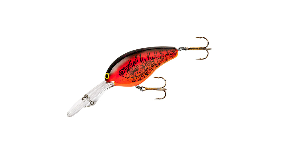 Norman Lures Double Deep Crankbait, 3ft, 5/8oz, Gel-Coat, Floating, Chili Bowl, NMDD22F135