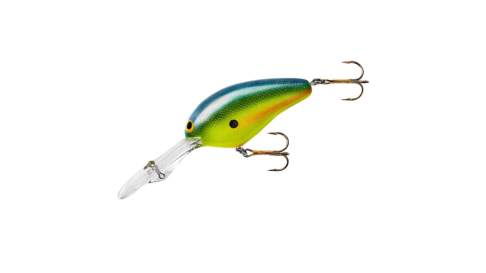 Norman Lures Double Deep Crankbait, 3ft, 5/8oz, Gel-Coat, Floating, SX Shad Chartreuse, NMDD22269CSX