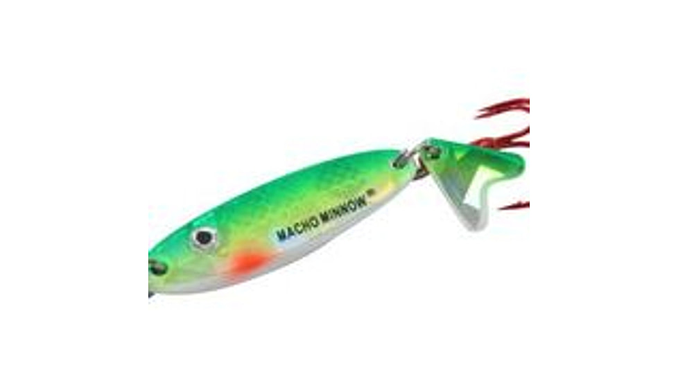 Northland Fishing Tackle Macho Minnow Spoon, S-Glo Perch, 1/4 oz, NL-MOM4-20