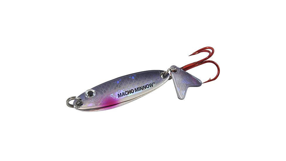 Northland Fishing Tackle Macho Minnow Spoon, Silver Shiner, 1/8 oz, NL-MOM3-11