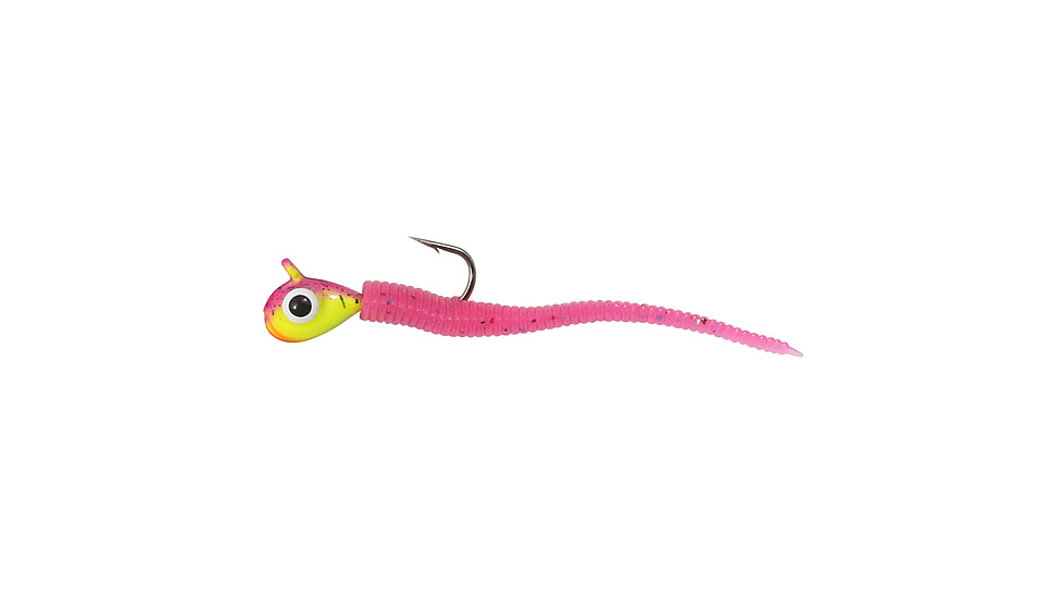 Northland Fishing Tackle Rigged Tungsten Bloodworm Lure, Fruit Fly, 1/16 oz, NL-TBR10-62