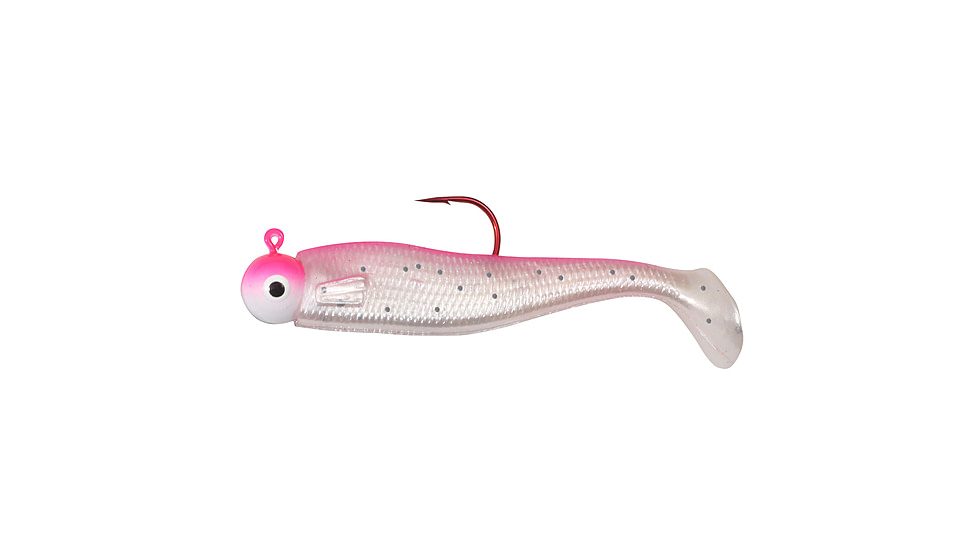 Northland Fishing Tackle Swimbait Rigged Gum-Ball Jig, Shrimp, 1/8oz, NL-GBJSR3-61