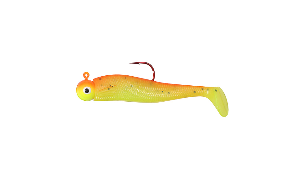 Northland Fishing Tackle Swimbait Rigged Gum-Ball Jig, Sunrise, 1/8oz, NL-GBJSR3-108