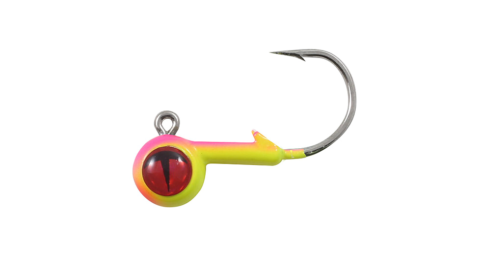 Northland Fishing Tackle Tungsten Short Shank Jig, 2 Card, Bubblegum, 1/8oz, NL-TEBJS3-106
