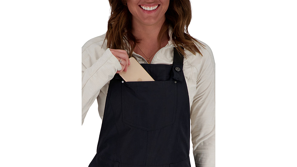 Obermeyer Malta Bib Overalls - Women's, 12 US, Regular Inseam, Black, 15032-16009-12