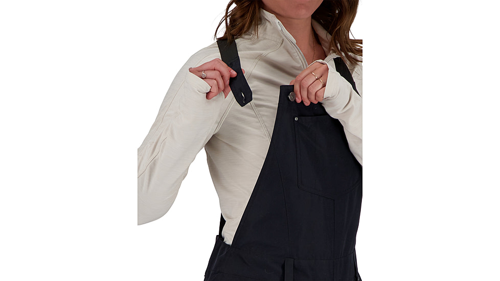 Obermeyer Malta Bib Overalls - Women's, 12 US, Regular Inseam, Black, 15032-16009-12