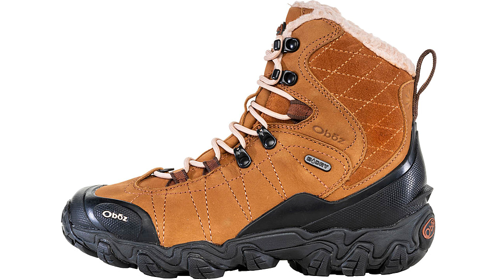 Oboz Bridger 7in Insulated B-DRY Winter Boots - Womens, Wide, Cashew, 10.5 US, 82202-915-10.5-Wide