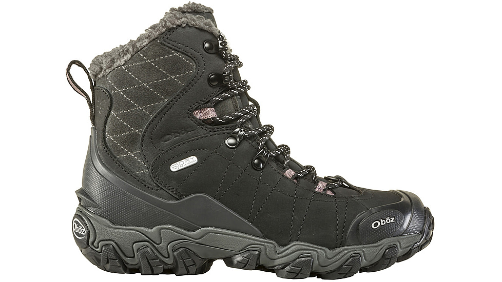 Oboz Bridger 7in Insulated B-DRY Winter Shoes - Womens, Black, 9, Medium, 82202-Black-Medium-9