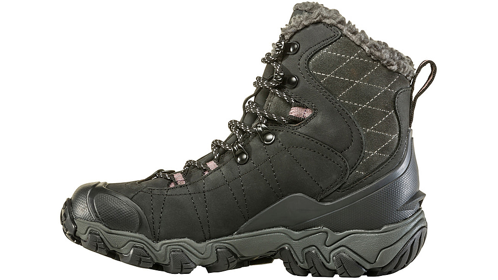 Oboz Bridger 7in Insulated B-DRY Winter Shoes - Womens, Black, 6, Medium, 82202-Black-Medium-6