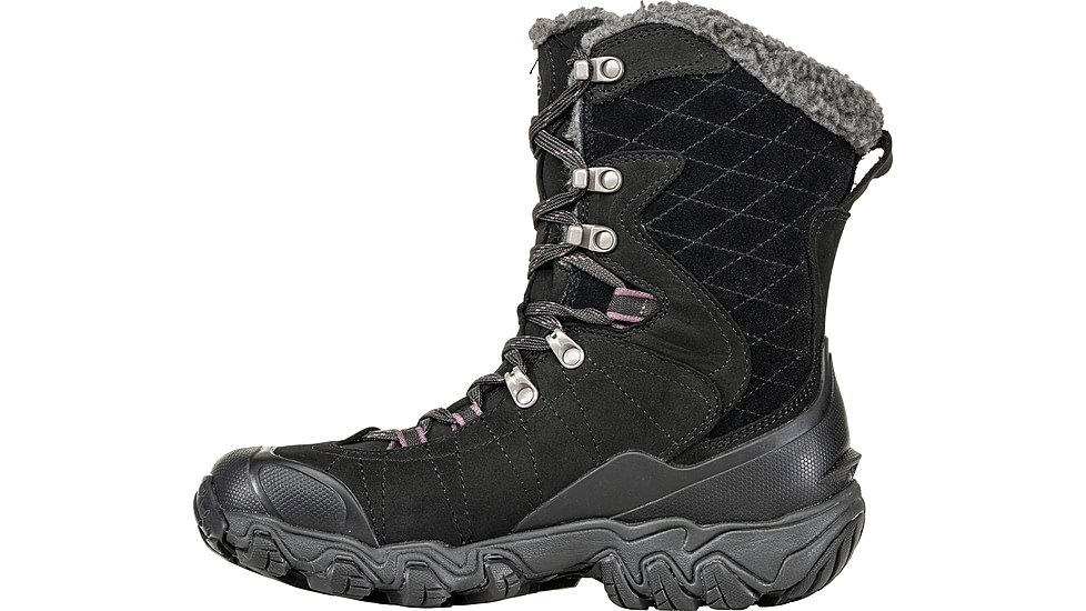Oboz Bridger 9in Insulated B-DRY Winter Boots - Womens, Wide, Black Sea, 8 US, 82802-189-8-Wide