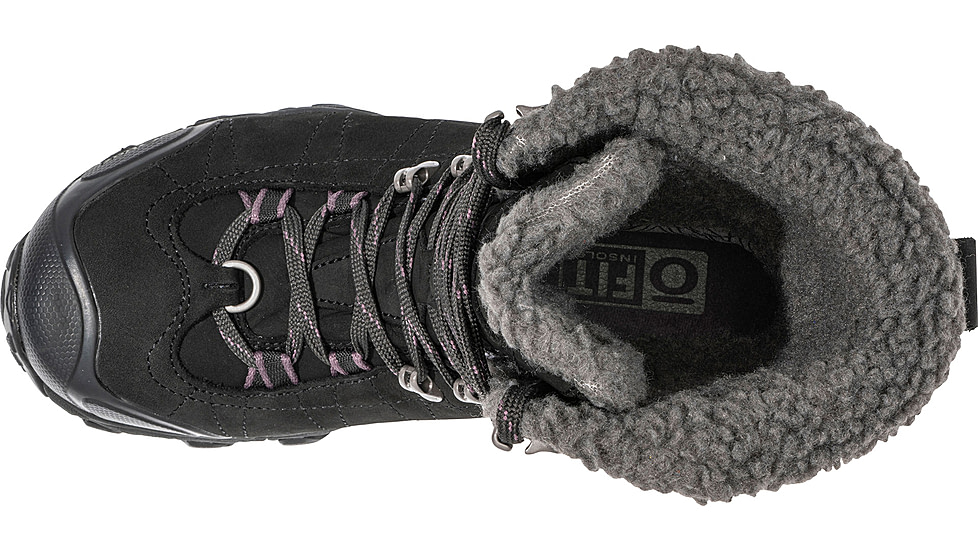 Oboz Bridger 9in Insulated B-DRY Winter Boots - Womens, Wide, Black Sea, 8 US, 82802-189-8-Wide