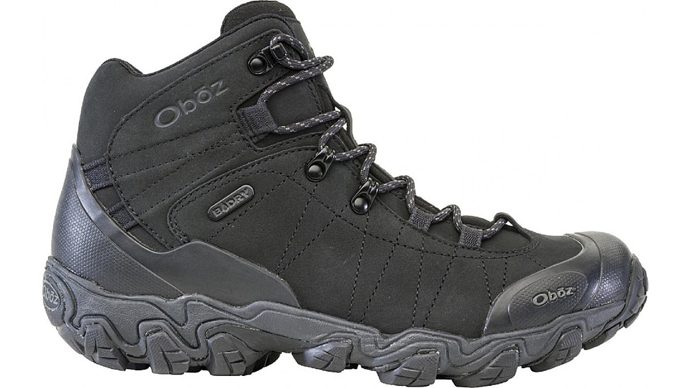 Oboz Bridger Mid B-DRY Hiking Shoes - Mens, Wide, Black Sea, 10.5, 22101-189-10.5-Wide