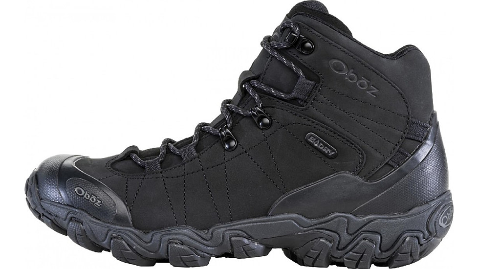 Oboz Bridger Mid B-DRY Hiking Shoes - Mens, Wide, Black Sea, 10.5, 22101-189-10.5-Wide
