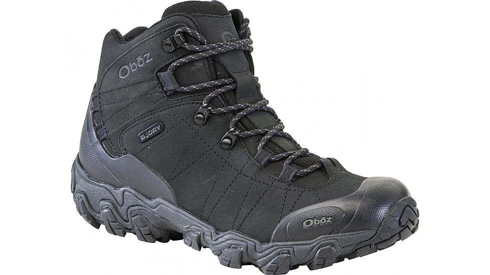 Oboz Bridger Mid B-DRY Hiking Shoes - Mens, Wide, Black Sea, 10.5, 22101-189-10.5-Wide