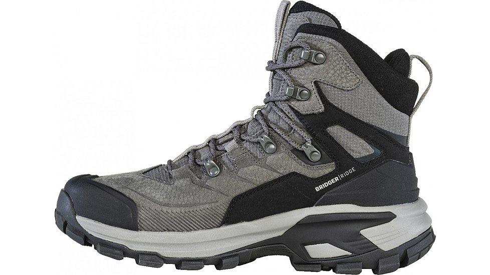 Oboz Bridger Ridge Mid GTX Hiking Shoes - Mens, Gunmetal Black, 10.5, 25001-151-10.5