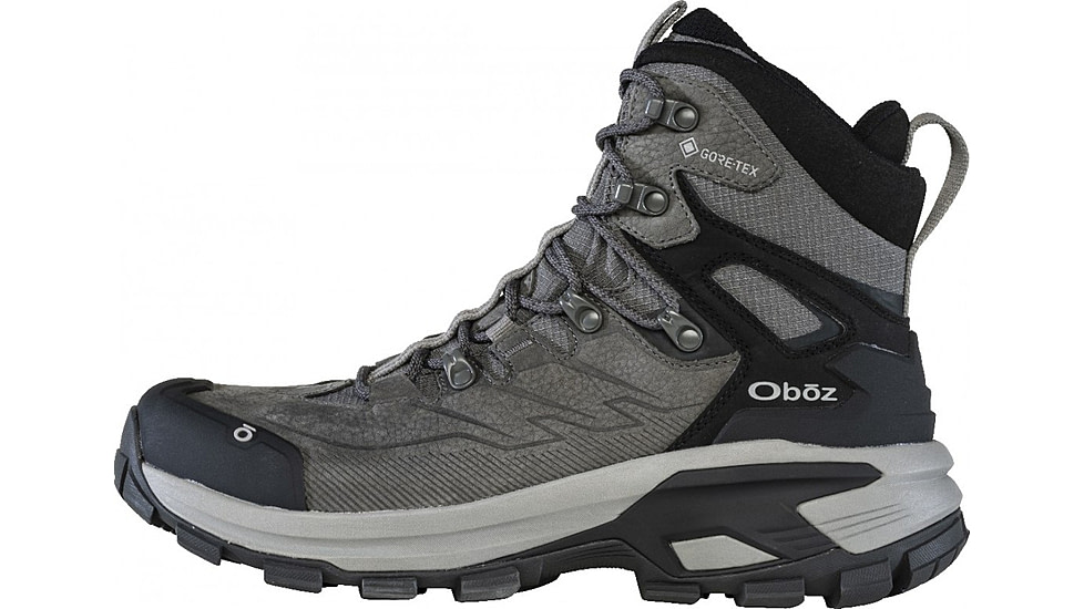 Oboz Bridger Ridge Mid GTX Hiking Shoes - Mens, Gunmetal Black, 10.5, 25001-151-10.5