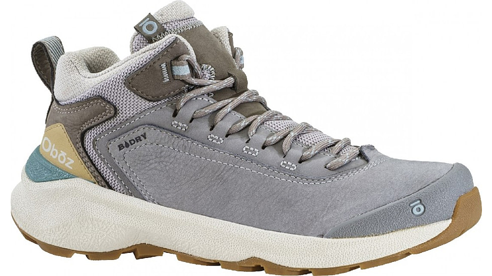 Oboz Cottonwood Mid B-DRY Hiking Shoes - Womens, Drizzle, 8.5, 78302-155-8.5