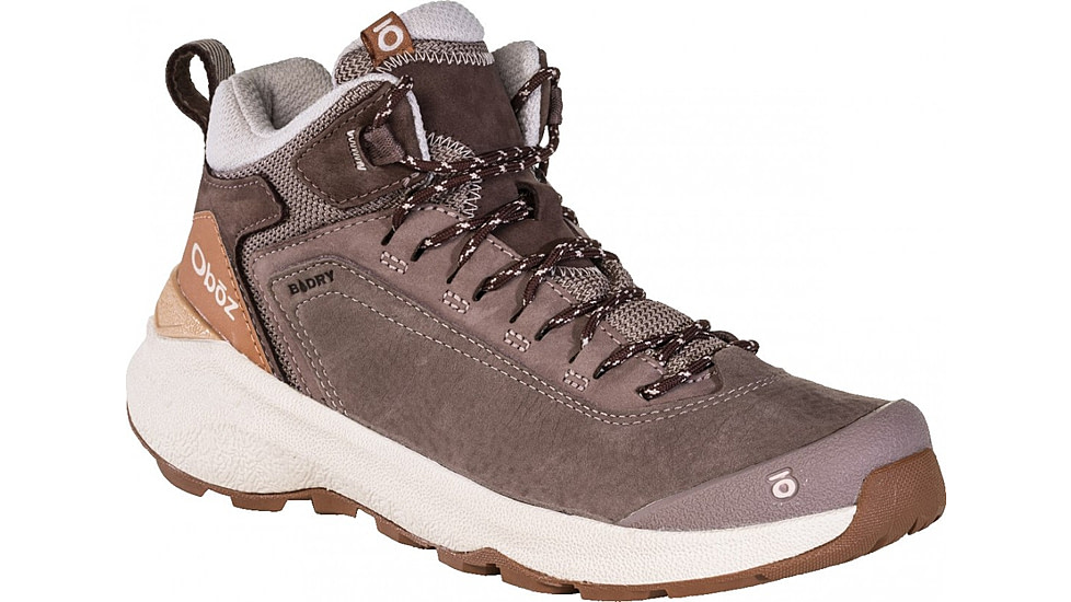 Oboz Cottonwood Mid B-DRY Hiking Shoes - Womens, Fig, 8.5, 78302-323-8.5