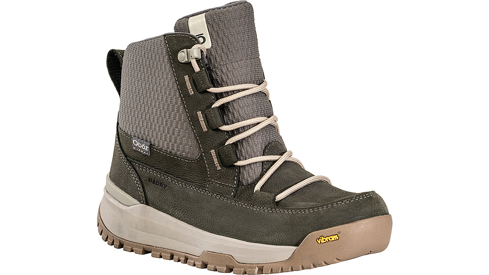 Oboz Jourdain Mid Insulated B-DRY Winter Boots - Womens, Medium, Olive Branch, 9 US, 86502-586-9-Medium