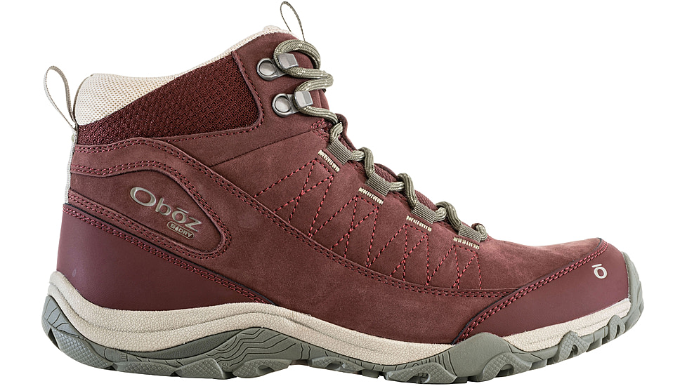 Oboz Ousel Mid B-Dry Wide Hiking Boots - Womens, Port, 6.5, 72002-Port-Wide-6.5