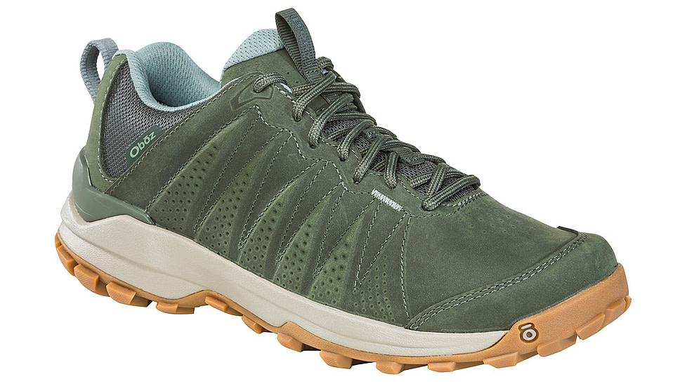Oboz Sypes Low Leather B-DRY Hiking Shoes - Womens, Thyme, 5.5, Medium, 76102-Thyme-Medium-5.5